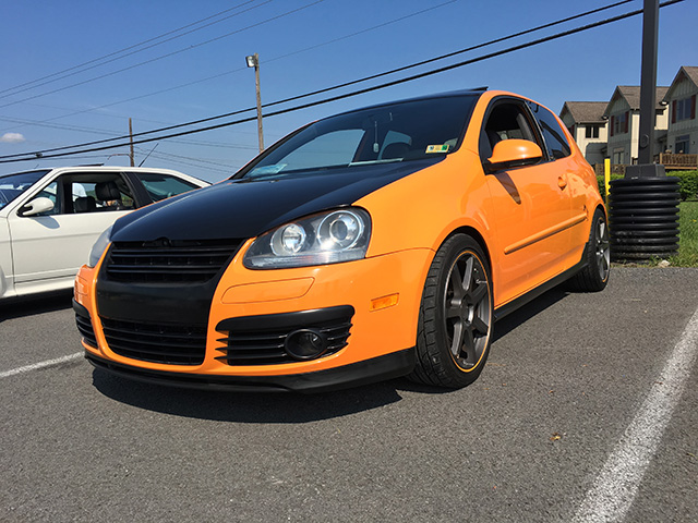 Michelle Coe's Orange Volkswagen GTI Fahrenheit