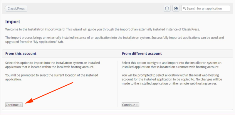 Migrate to installatron 5