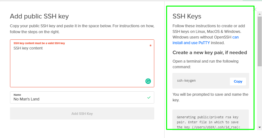 SSH Keys for Linux and Mac