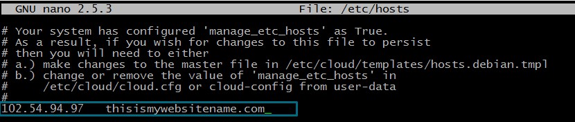 Edit hosts file on Linux