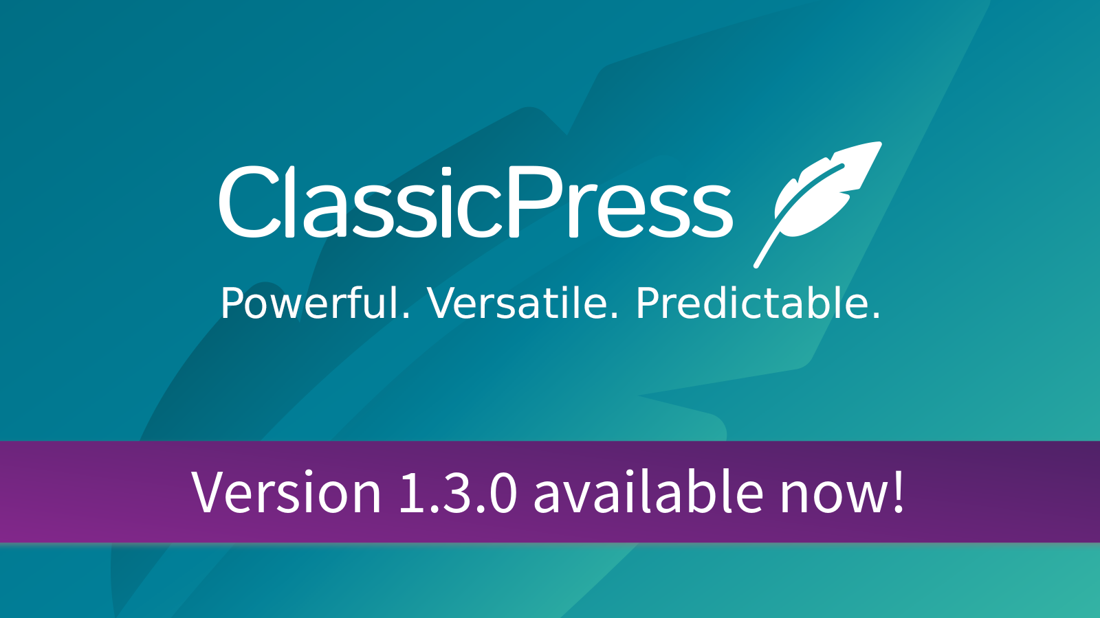 ClassicPress Release Banner V1.3.0