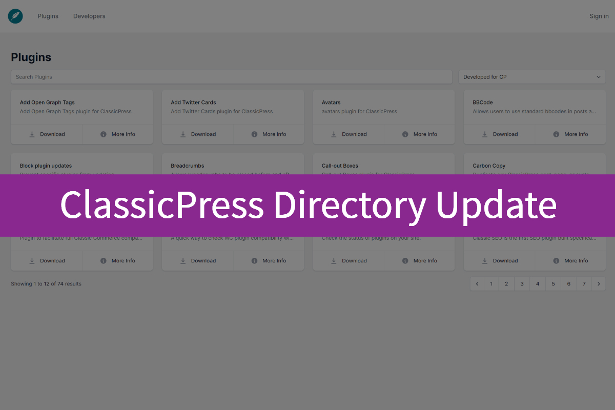 Classicpress Directory Update